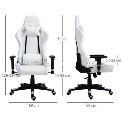 Pure white deals gaming chair