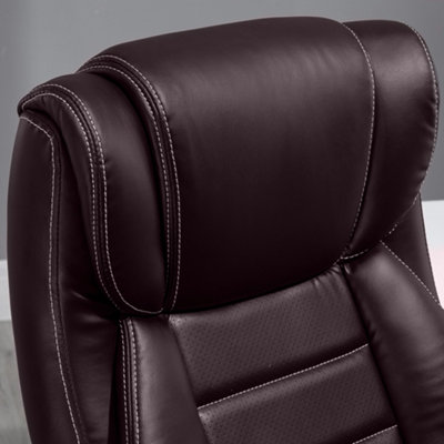 Vinsetto High Back 6 Points Vibration Massage Executive Office Chair, Brown