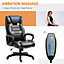 Vinsetto High Back Executive Office Chair 6- Point Vibration Massage Extra Padded Swivel Ergonomic Tilt Desk Seat, Black