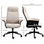 Vinsetto High-Back Office Chair Computer Desk Chair with Tilt Function Beige