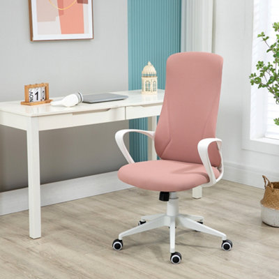 Vinsetto High Back Office Chair Elastic Desk Chair with Armrests