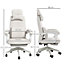 Vinsetto Home Office Chair Reclining Computer Chair w/ Lumbar Support White
