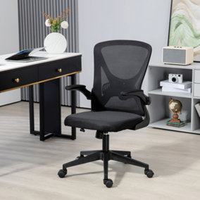 Vinsetto Mesh Office Chair Computer Chair with Lumbar Support, Swivel Wheels