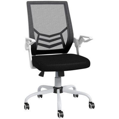 Vinsetto Mesh Swivel Office Chair Task Computer Chair w/ Lumbar Support, Black