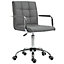 Vinsetto Mid Back Home Office Chair Swivel Computer Chair with Armrests, Grey