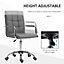 Vinsetto Mid Back Home Office Chair Swivel Computer Chair with Armrests, Grey