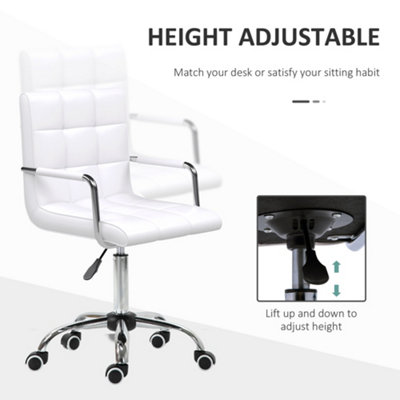 Vinsetto Mid Back Home Office Chair Swivel Computer Chair with