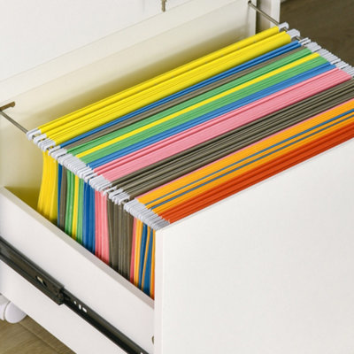 Vinsetto Mobile Filing Cabinet Lockable File Cabinet Legal Size W ...