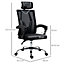 Vinsetto Office Chair Ergonomic Desk with Rotate Headrest, Lumbar Support & Adjustable Height