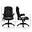 Vinsetto Office Chair w/ Heating Massage Points Relaxing Reclining Black
