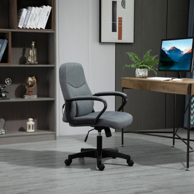 Vinsetto Office Chair with Massage 360 Swivel Chair Adjustable Height Grey