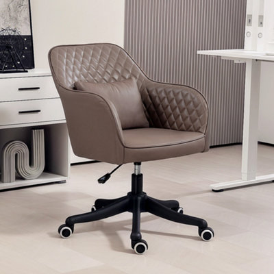 Vinsetto Office Chair with Rechargeable Vibration Massage, Brown