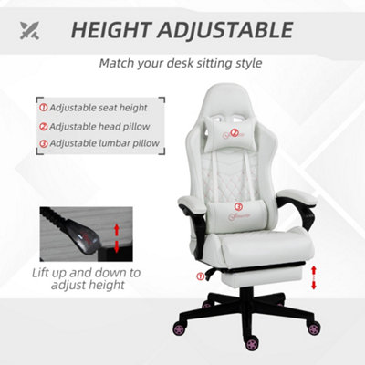 How to clean outlet white gaming chair