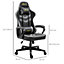 Vinsetto Racing Gaming Chair with Lumbar Support, Headrest, Swivel Wheel, PVC Leather Gamer Desk for Home Office, Black Grey