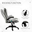 Vinsetto Reclining Office Chair w/ Heating Massage Points Relaxing Grey