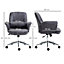 Vinsetto Swivel Computer Office Chair Mid Back Desk Chair for Home, Deep Grey