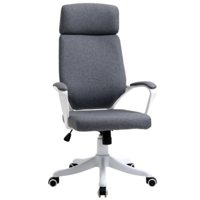 Vinsetto Swivel Office Chair with Lumbar Back Support, Adjustable Height