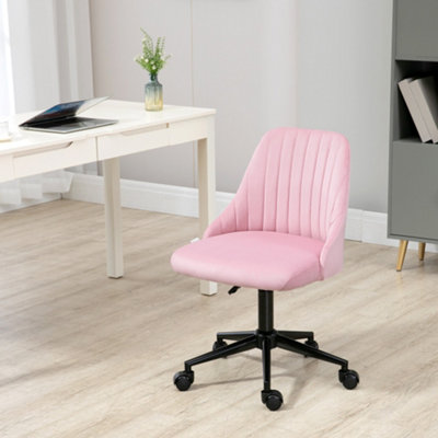 Ubuy Pink Shell Desk Chair Ubuy Hot Pink Velvet Office Chair