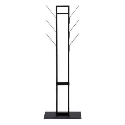 Vinson coat hanger, frame and base matt black powder coated steel ...