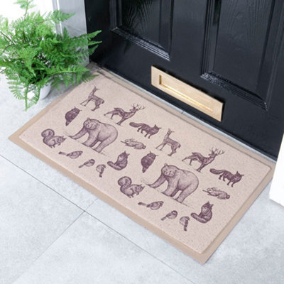 Vintage Bear Indoor & Outdoor Doormat - 70x40cm