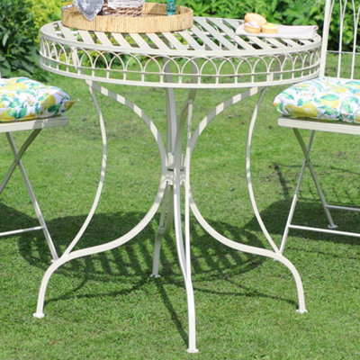 Cream discount bistro set