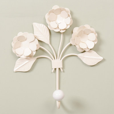 Vintage Cream Wall Mounted Coat Hook