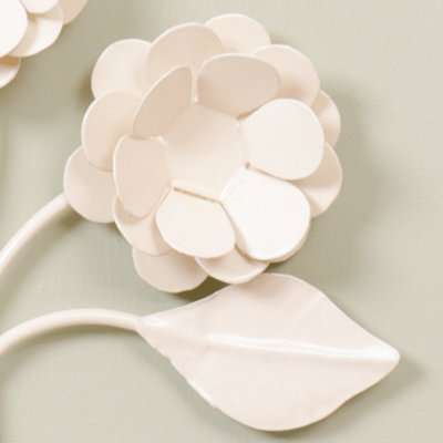 Vintage Cream Wall Mounted Coat Hook - 4