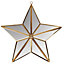 Vintage Gold Star Shaped Wall Mounted Mirror