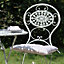 Vintage Green 3 Piece Outdoor Alfresco Garden Furniture Dining Table and Chair Folding Bistro Set