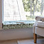 Vintage Green Leaf Print Cotton Indoor Hallway Furniture Chair Pad Bench Seat Pad Cushion