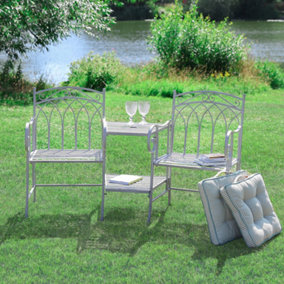 B&q metal garden best sale table and chairs