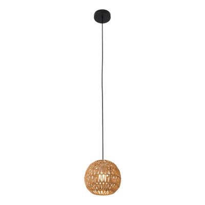 Vintage Hemp Rope Woven Pendant Light,E27 Based