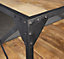 Vintage Industrial Two Shelf Metal and Wood Table