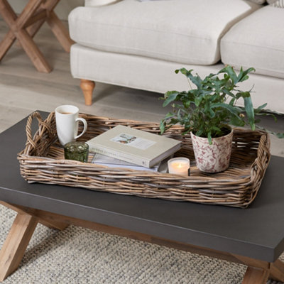 Grey coffee on sale table tray