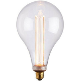 VINTAGE LED Filament Light Bulb CLEAR GLASS E27 Screw 2.5W XL 243mm x 148mm Lamp