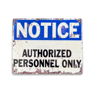 Vintage Metal Sign - Notice Au