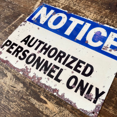 Vintage Metal Sign - Notice Au