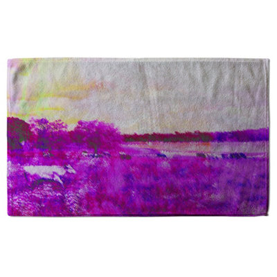 Vintage pinky Cow (Bath Towel) / Default Title