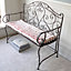 Vintage Red Striped Quilted Indoor Hallway Furniture Chair Pad Bench Seat Pad Cushion