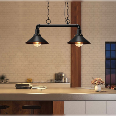 Vintage Retro Industrial Water Pipe Ceiling Light M0194