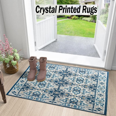 Vintage Rugs for Bedroom Modern Carpet - Traditional Design Super Soft ...