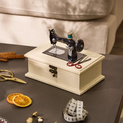 Vintage Sewing Machine Storage Box Gift - 3
