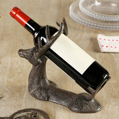 Stag wine bottle holder new arrivals