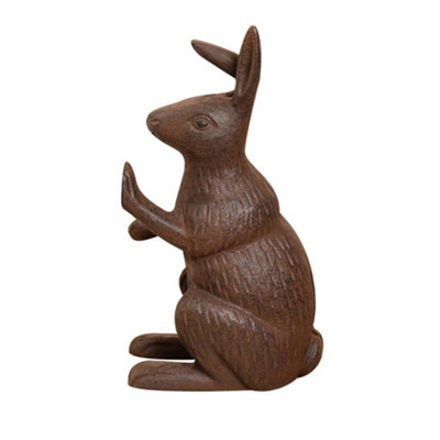 Vintage Style Antique Doorstop Cast Iron Hare Decorative Door Stopper