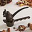 Vintage Style Antique Squirrel Cast Iron Brown Nutcracker Gift Idea