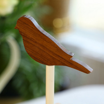 Vintage Style Bird Topped Double Tier Cupcake Stand Serving Platter Sweet Stand Gift Idea - 5