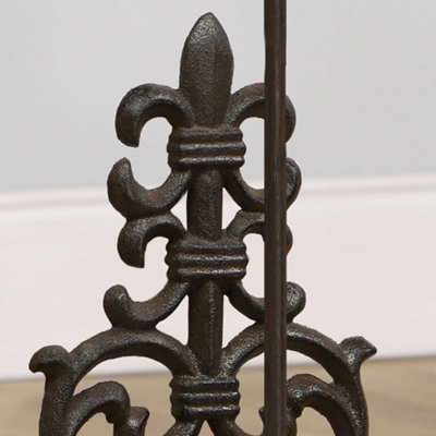 Vintage Style Cast Iron Antique Toilet Paper Holder Freestanding Bathroom Toilet Roll Holder - 3