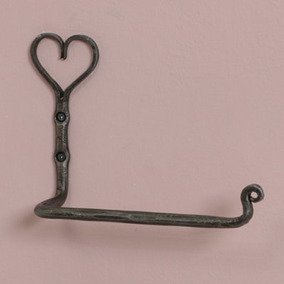 Vintage Style Cast Iron Antique Toilet Paper Holder Wall Mounted Bathroom Toilet Roll Holder - 3