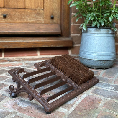 Vintage Style Cast Iron Boot Brush Shoe Scraper DIY at B Q