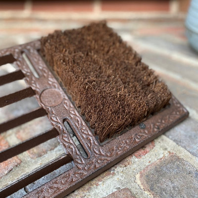 Vintage Style Cast Iron Boot Brush & Shoe Scraper